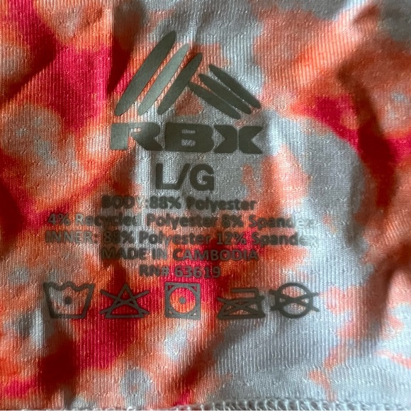 RBX Activewear Skort Tie-Dye Coral Size Large Golf Pickleball Tennis - Picture 4 of 6